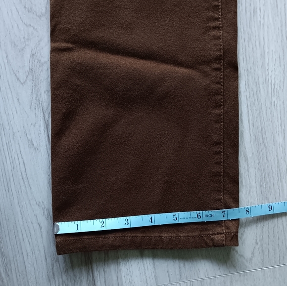 Chaps Straight Leg Brown Jeans, 10" Rise, Women's Size 8 - Picture 6 of 8